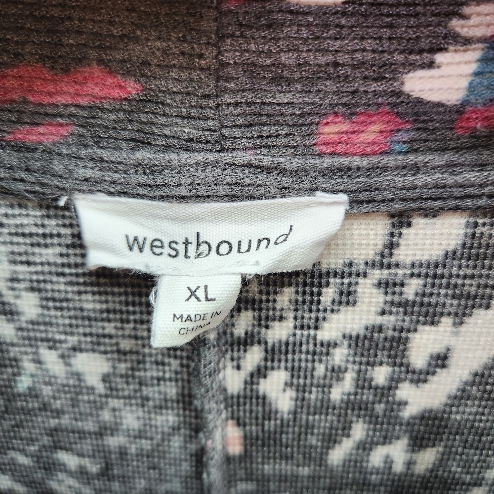 Westbound Multicolor Pattern Cowl Neck Drop The S… - image 6